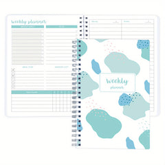 Weekly Planner Notebook: Daily Schedule Journal with Habit Tracker, To Do List