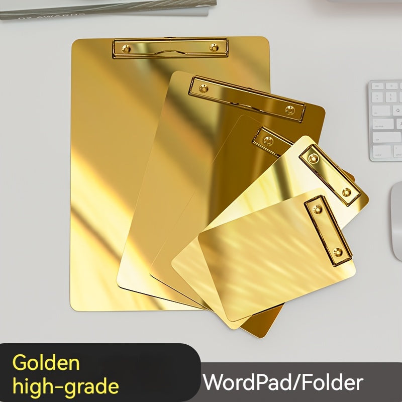 Stainless Steel Clipboard with Strong Metal Clip