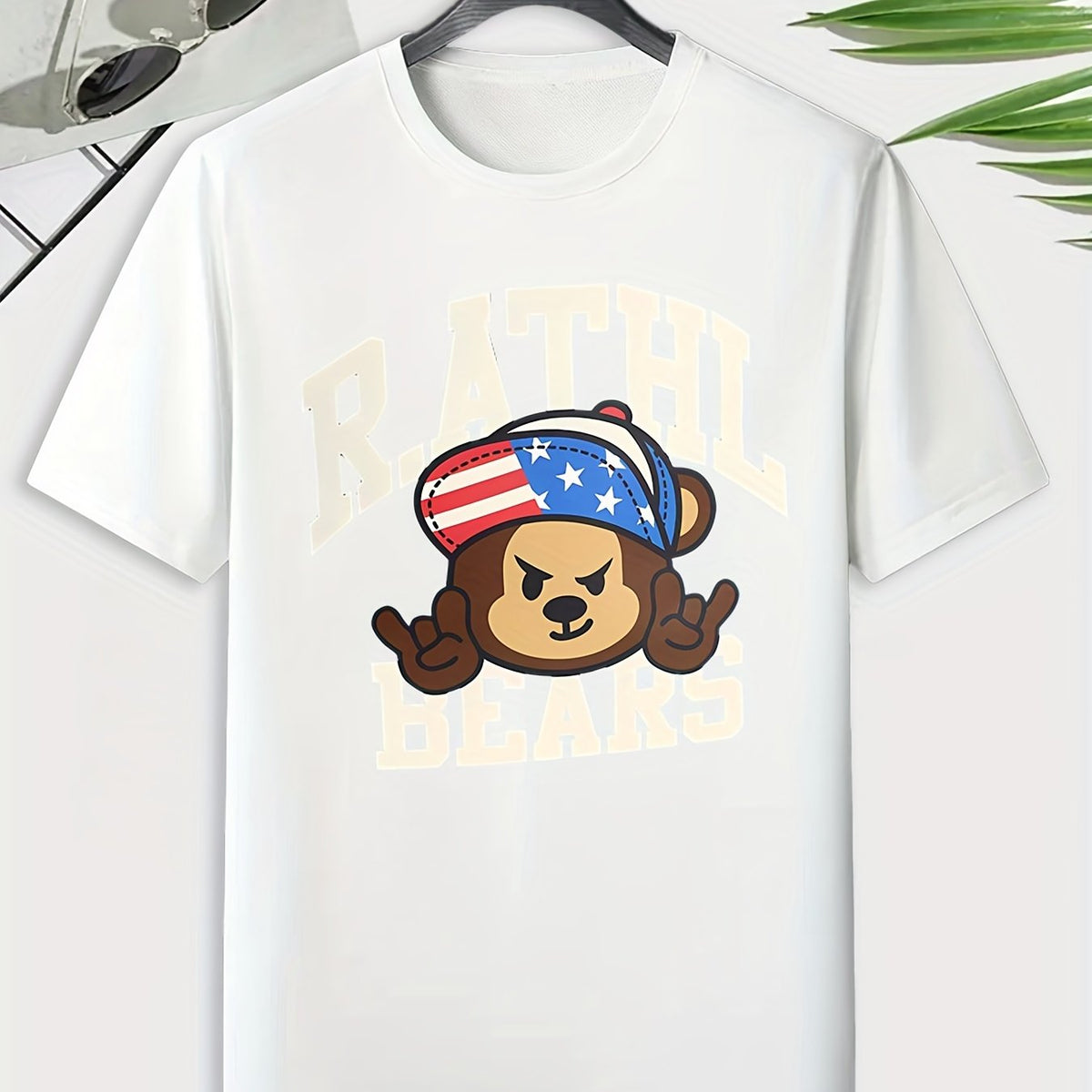 Men's Hip Hop Animal Pattern T-shirt Active Breathable Tee