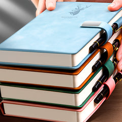 A5 360-Page Faux Leather Buckle Notebook - Home Office & Study Notepad