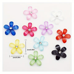 20pcs Resin Flower Phone Case Nail Art Ornament Accessories