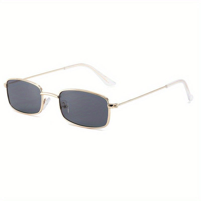 Metal Sunglasses Rectangle Anti Glare UV400
