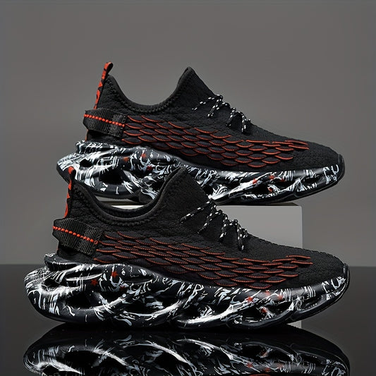Men's Knitted Lightweight Running Shoes Spring Summer
