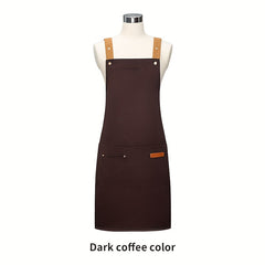 Waterproof Halter Apron with Pockets - Kitchen Home Cooking Work Apron