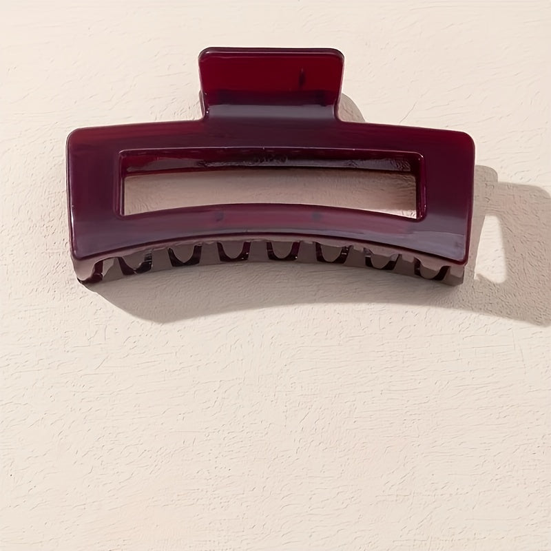 Wine Red Hair Claw Clips Strong Hold Hair Jaw Clip