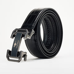 AODIDAISHU Men's Crocodile Pattern Leather Belt