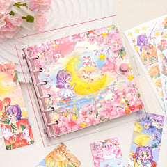 Dreamy Rabbit Cartoon Loose Leaf Journal