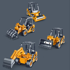 Inertia Engineering Car Excavator Bulldozer Road Roller Toy