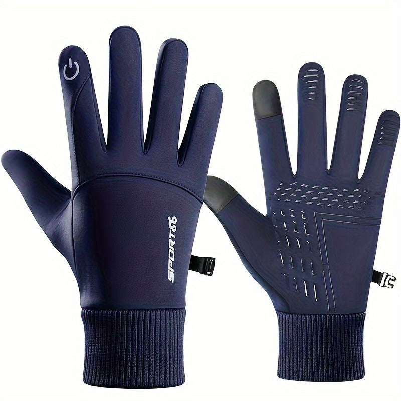 Men's Winter Riding Fitness Gloves Touch Screen Warm Gloves