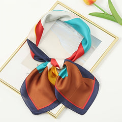 Square Silk Hair Wrapping Scarf Night Sleeping Bandanna