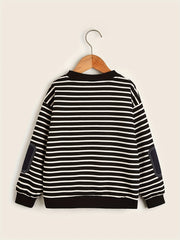 Striped Long Sleeve Top for Boys Size S-XXL