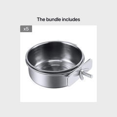 Durable Stainless Steel Parrot Feeder for Happy Birds