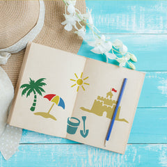 Summer Stencils Set for Wall Painting
