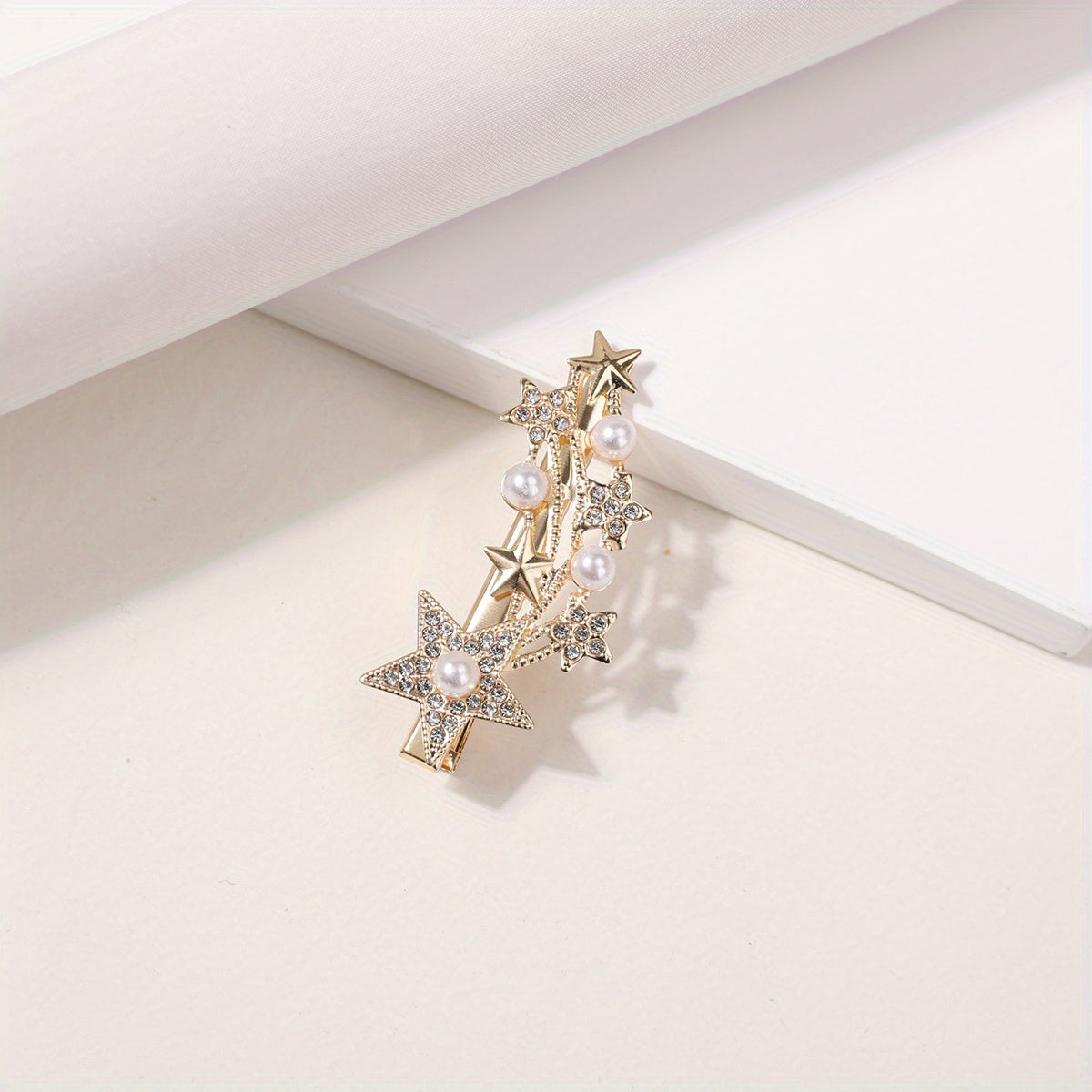 Rhinestone Hair Clip Shooting Star Duck Billed Clip Women Girls Hair Acces