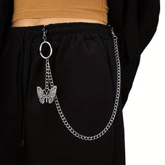Butterfly Pants Chain Waist Chain Hollowed Out Butterfly Clothe Accessory Chain