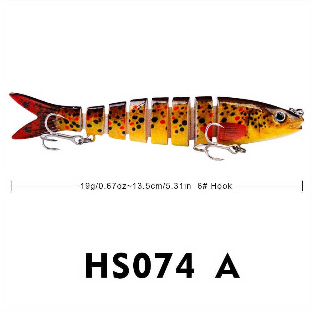 Proberos 8 Segment Swimbait 13 19g Fishing Lure - Assorted Colors