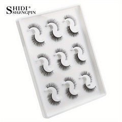 9 Pairs 3D Faux Mink False Eyelashes Natural Curling Thick Extension
