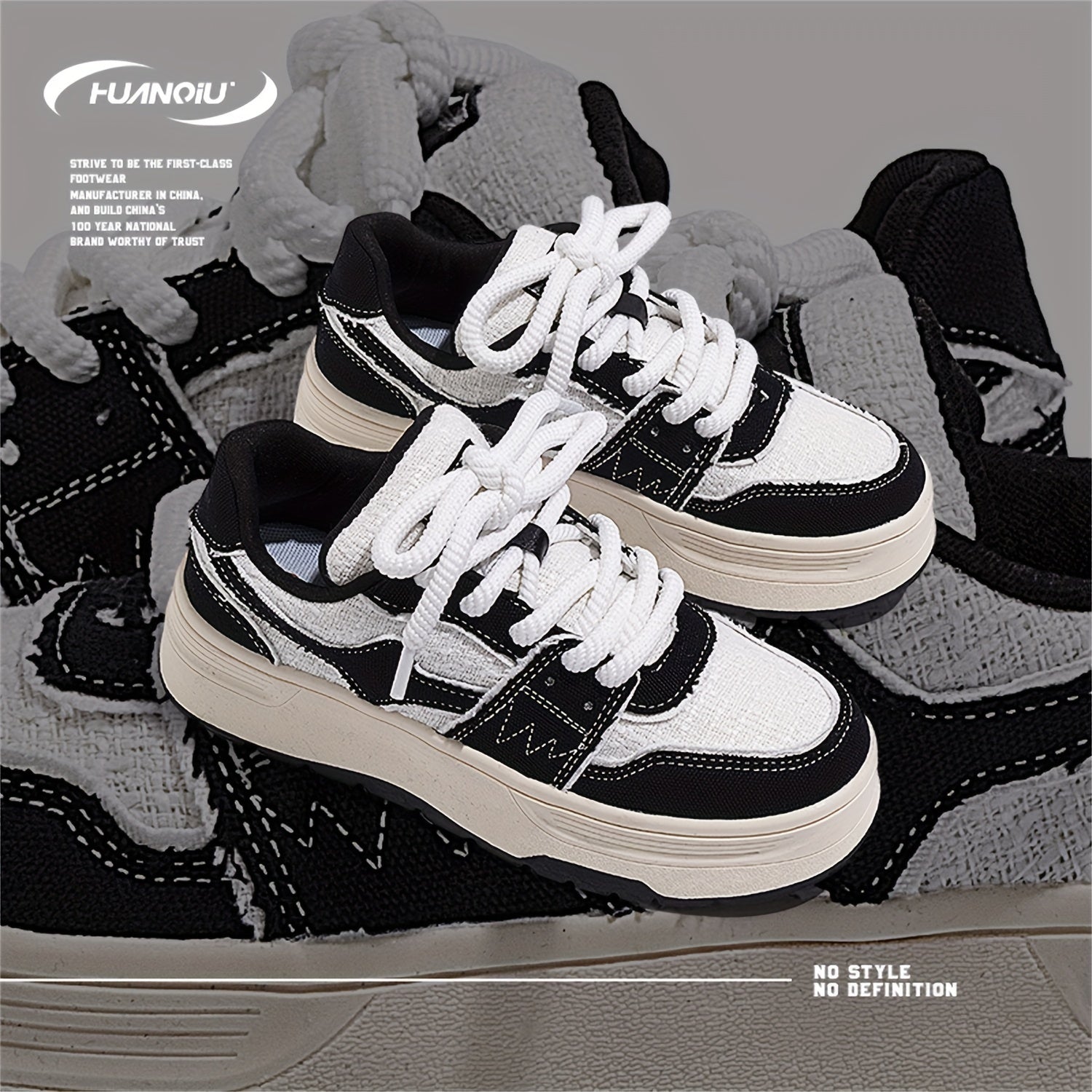 Women's Star Pattern Lace-up Skate Shoes Retro Sports Sneakers