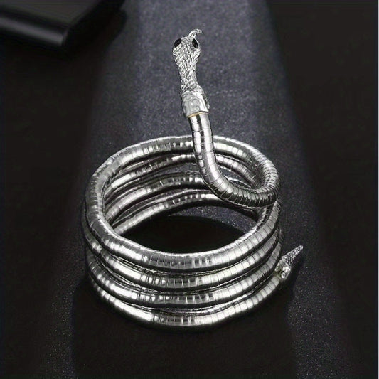Gothic Snake Necklace Long Chunky Snake Wrap Collar For Women Girls