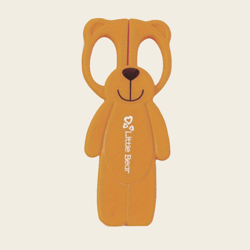 Mini Bear Plastic Scissors Paper Cutting Stationery Safety Small Scissors