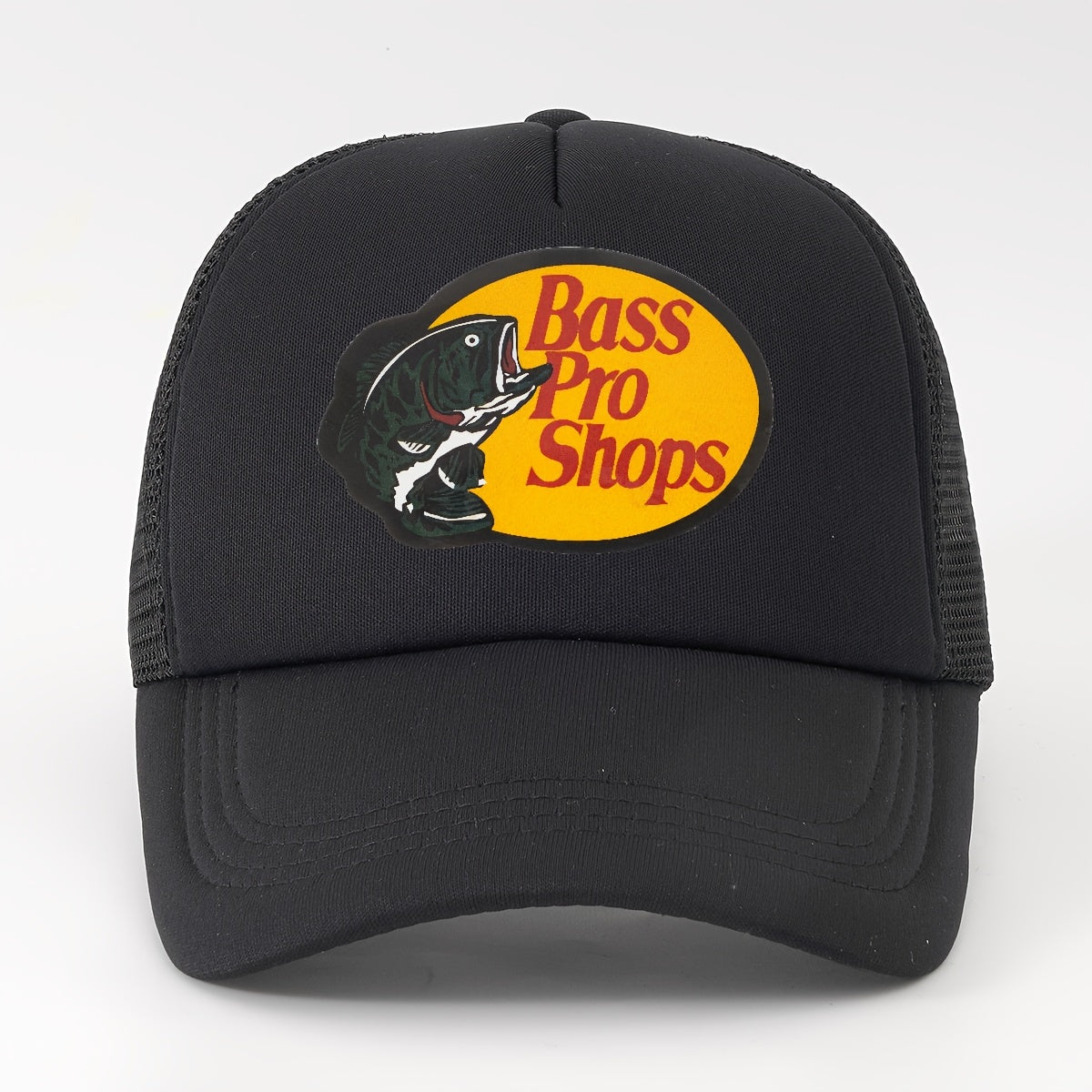 Hip Hop Unisex Mesh Trucker Hat Adjustable Baseball Cap Fish Print Sun Hats
