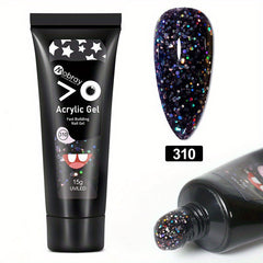 Quick Nail Extension Gel 15g Crystal Sequin - Home Salon Nail Art DIY
