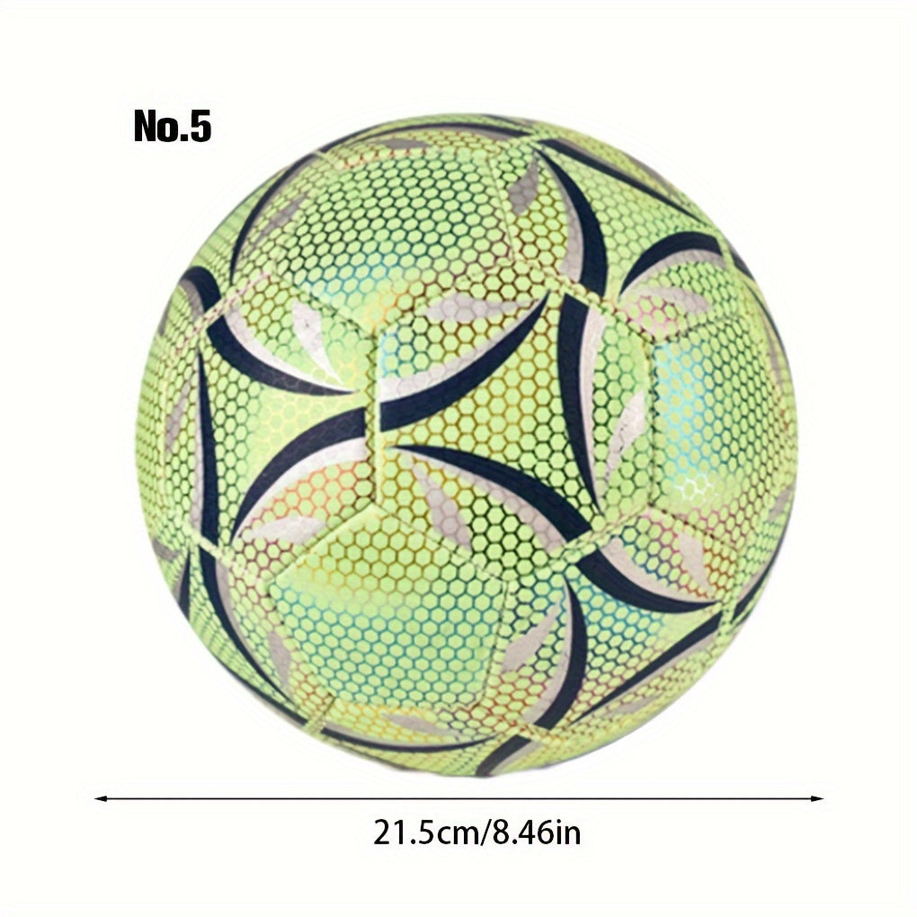 6pcs Fluorescent Reflective Soccer Ball Set for Training Glow in the Dark