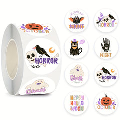 500pcs Halloween Funny Cartoon Stickers Self-adhesive Holiday Decoration