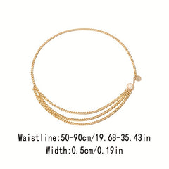 Metal Sunflower Waist Chain Tassel Chain Women Belly Chain Accessories