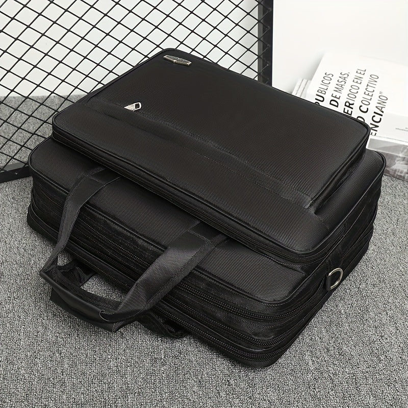 Men's 16 inch Computer Bag Briefcase Diagonal Bag Large Capacity