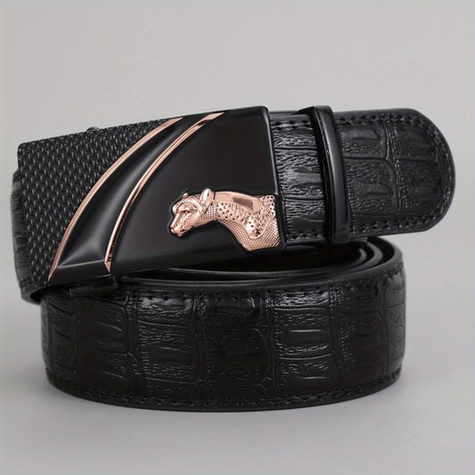 Men's PU Leather Automatic Buckle Belt