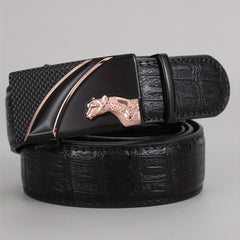 Men's PU Leather Automatic Buckle Belt