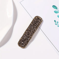 Rhinestone Snap Clip Glitter Style Hair Clip For Women Girls