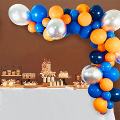 Orange & Basketball Arch Wreath Set - Space Themed Balloon Set