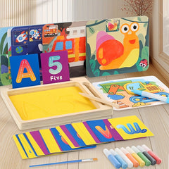 Sand Painting Drawing Board Paint on Sand Educational Toy