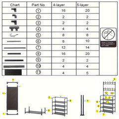 Shoe Storage Rack With Clothes Storage Shelf Hanging Clothes Stand