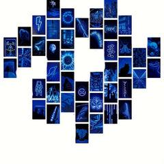 50pcs Double-Sided Post Cards Modern Room Wall Decor Collage Kit