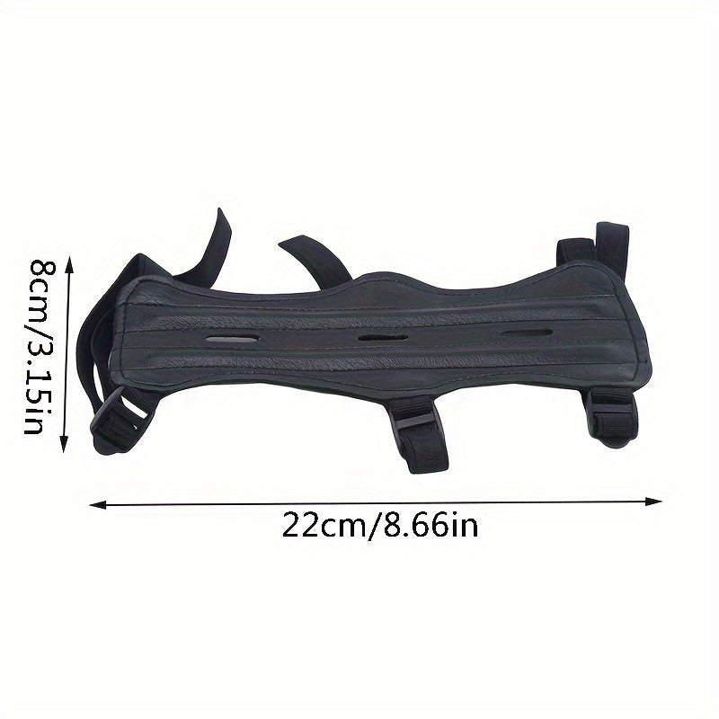 Adjustable Archery Arm Guard 3 Straps Safety Gear