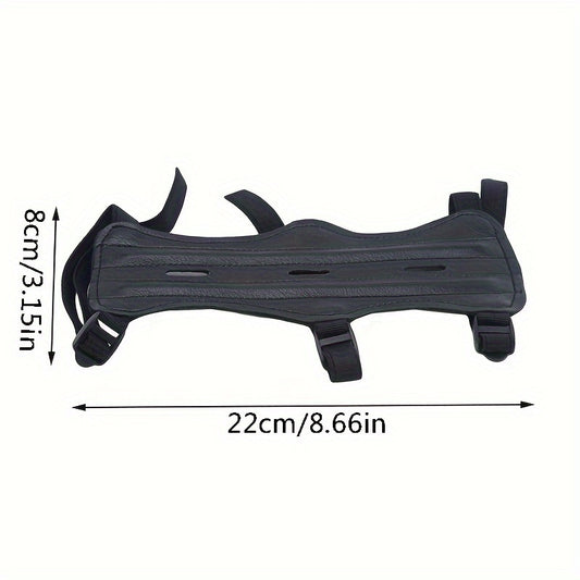 Adjustable Archery Arm Guard 3 Straps Safety Gear