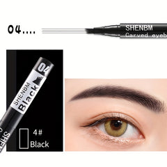 Waterproof and Sweatproof Eyebrow Pencil for Natural Makeup Long Lasting Brown