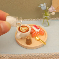Dollhouse Coffee Cake Tea Set with Accessories