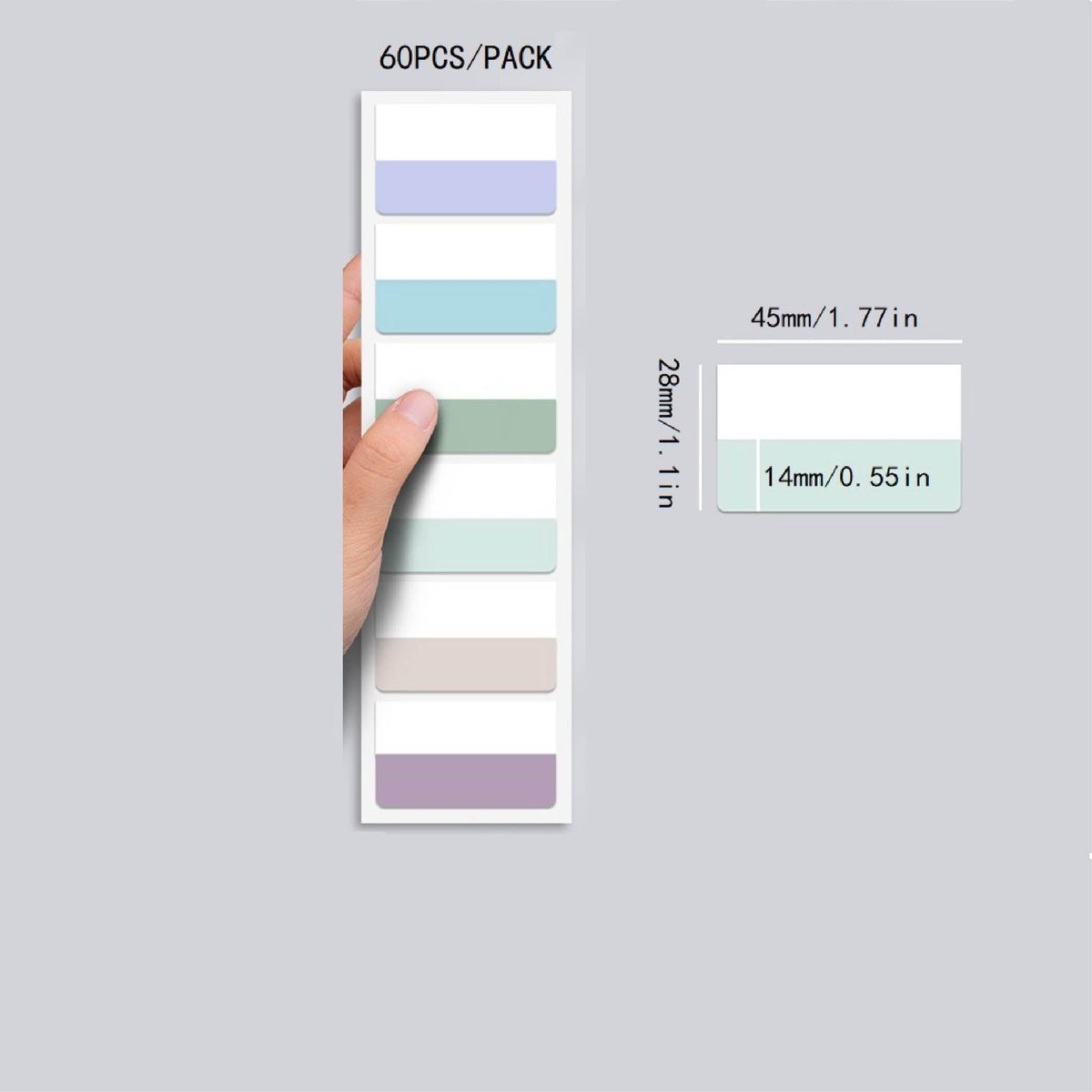 Multicolor Self-Adhesive Index Label Marker Page Book Notebook