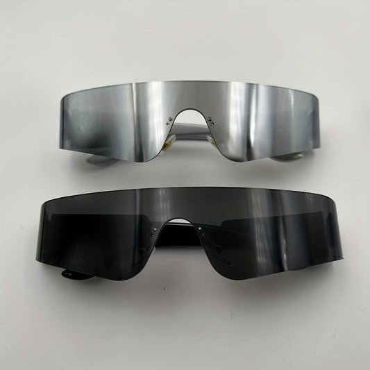 Men's Rimless Sunglasses Windproof Cycling Sports Eyewear
