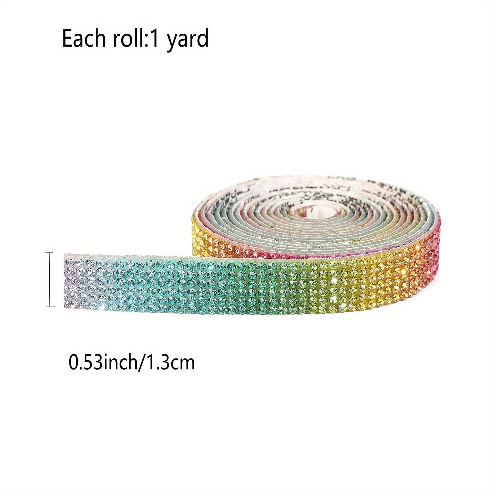 1 Yard Bling Artificial Diamond Strips Crystal Rhinestone Car Sticker