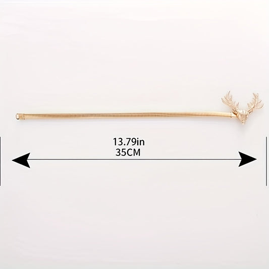 Deer Horn Curtain Buckle Stretchy Rope Tieback