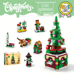 6 In 1 Christmas Train Building Blocks Educational Toys DIY Model Christmas Gift