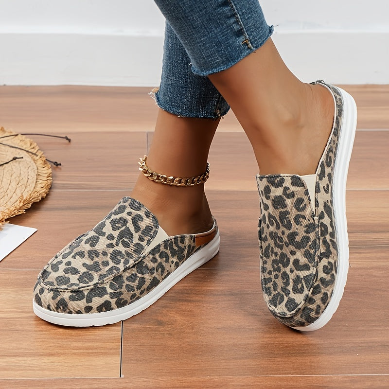 Women's Canvas Slip On Loafers Lightweight Casual Round Toe Shoes