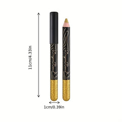 Waterproof Pearly Eyeshadow Stick and Sequin Eyeliner Pencil