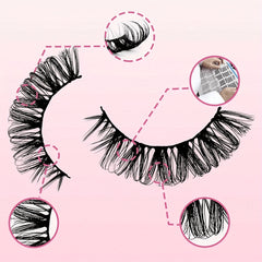 3 Pairs Fluffy 3D Mink Lashes 100 Cruelty Reusable Natural Eyelashes