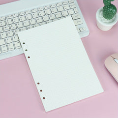 1pc A5 45pg Loose Leaf Book Inner Pages 6 Hole Refill